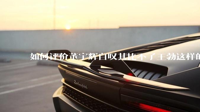 如何评价董宇辉自叹其比不了王勃这样的天才，自己也写不出苏轼的句子？