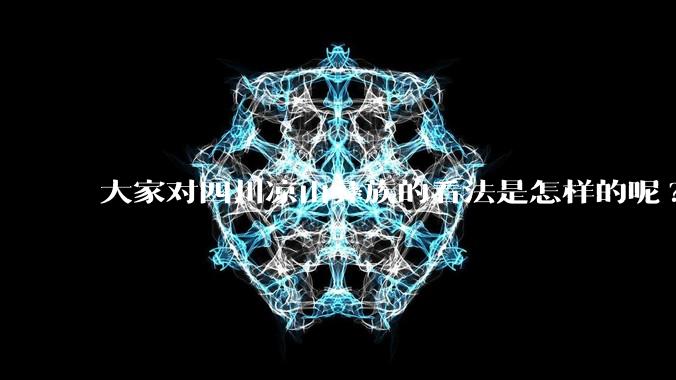 大家对四川凉山彝族的看法是怎样的呢?