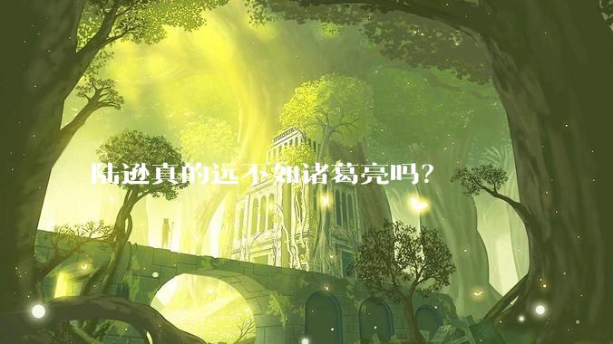 陆逊真的远不如诸葛亮吗？