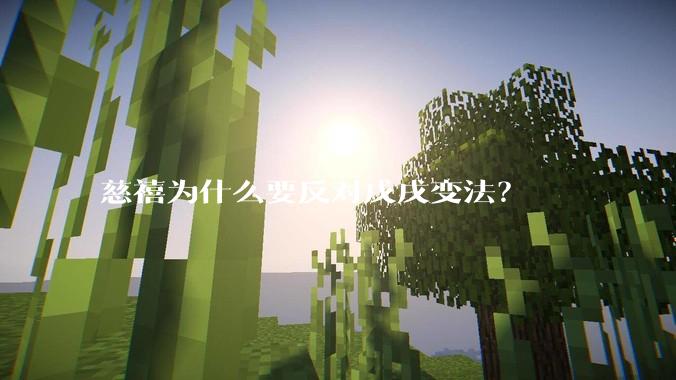 慈禧为什么要反对戊戌变法？