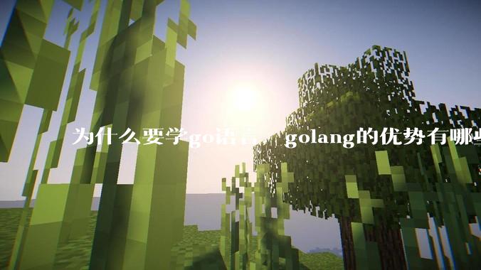 为什么要学go语言，golang的优势有哪些？